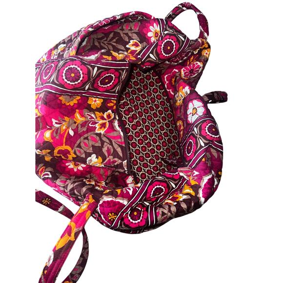 Vera Bradley Carnaby Floral Tote Bag Travel Duffel Quilted Multicolor magenta - Picture 3 of 7
